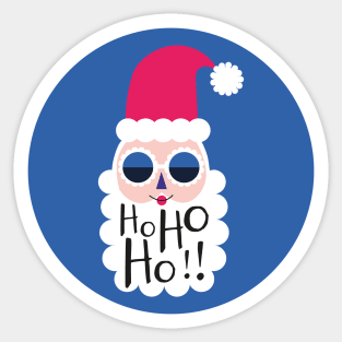 Hohoho Santa Claus Christmas  sunglasses Sticker